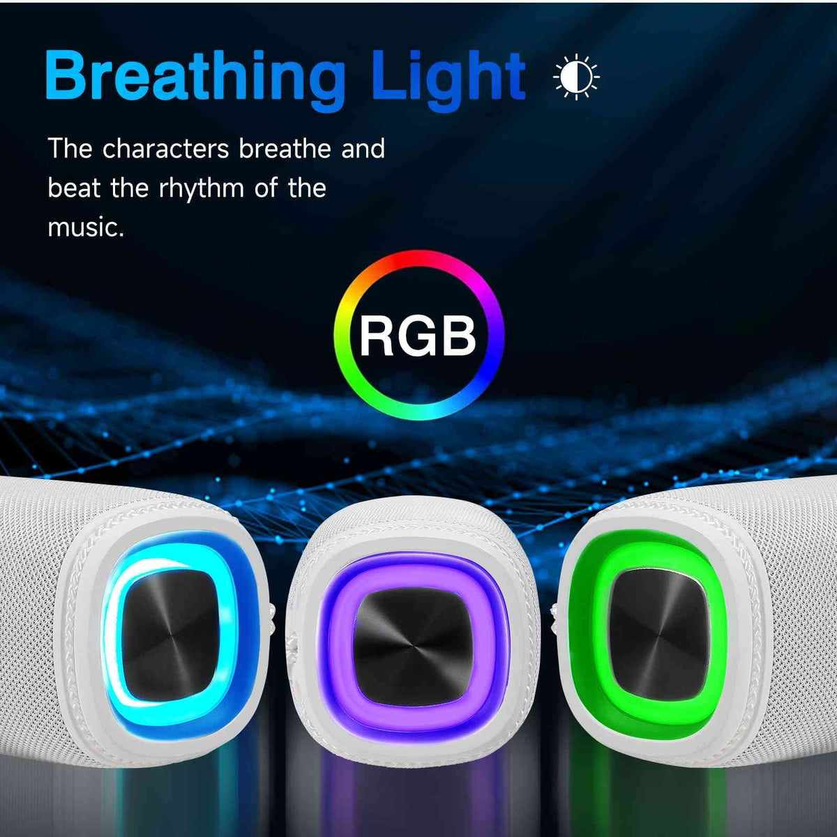 True Speakers BT5.3, Wireless Surround White for UrbanX LG - 360¡ã Speaker Pairing, Punchy Speaker, HD Series Scorpio IPX5 with Portable Q51 Bass, Waterproof Bluetooth Sound