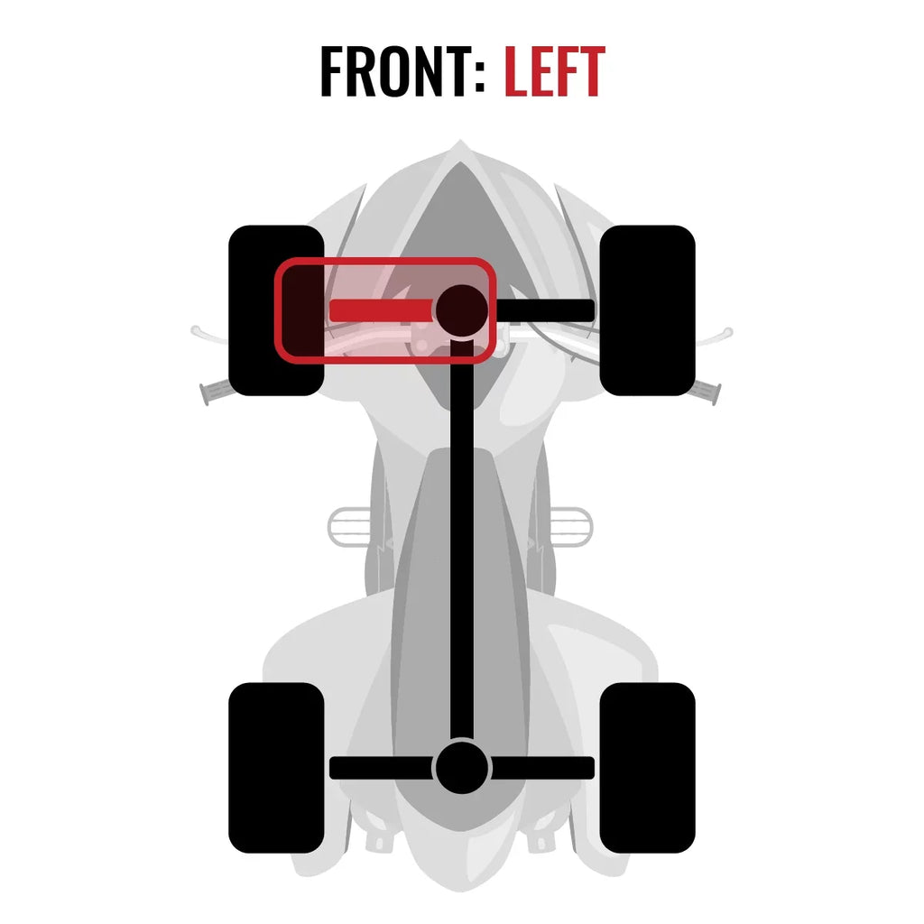 XT STD 4X4 compatible 800R - Axle with MAX Front EFI Can-Am Left Outlander Sixity 2015