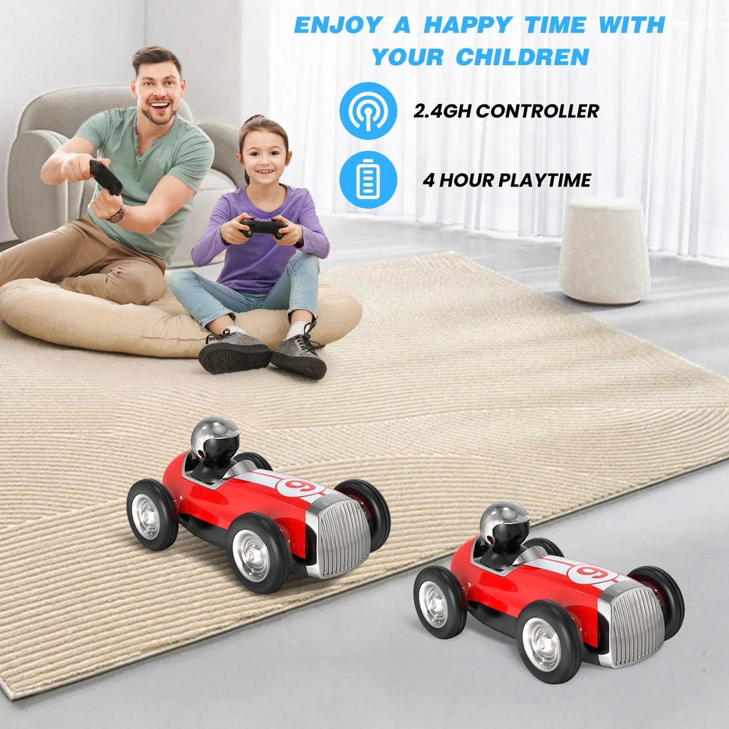 Kids Gifts, Fast Mode Trucks Girls Stunt Control Boys 2 RC 2.4GHz for RC for Car Toys Car with Wireless Remote Speed AUOSHI RC Bluetooth Music Car Red Speaker