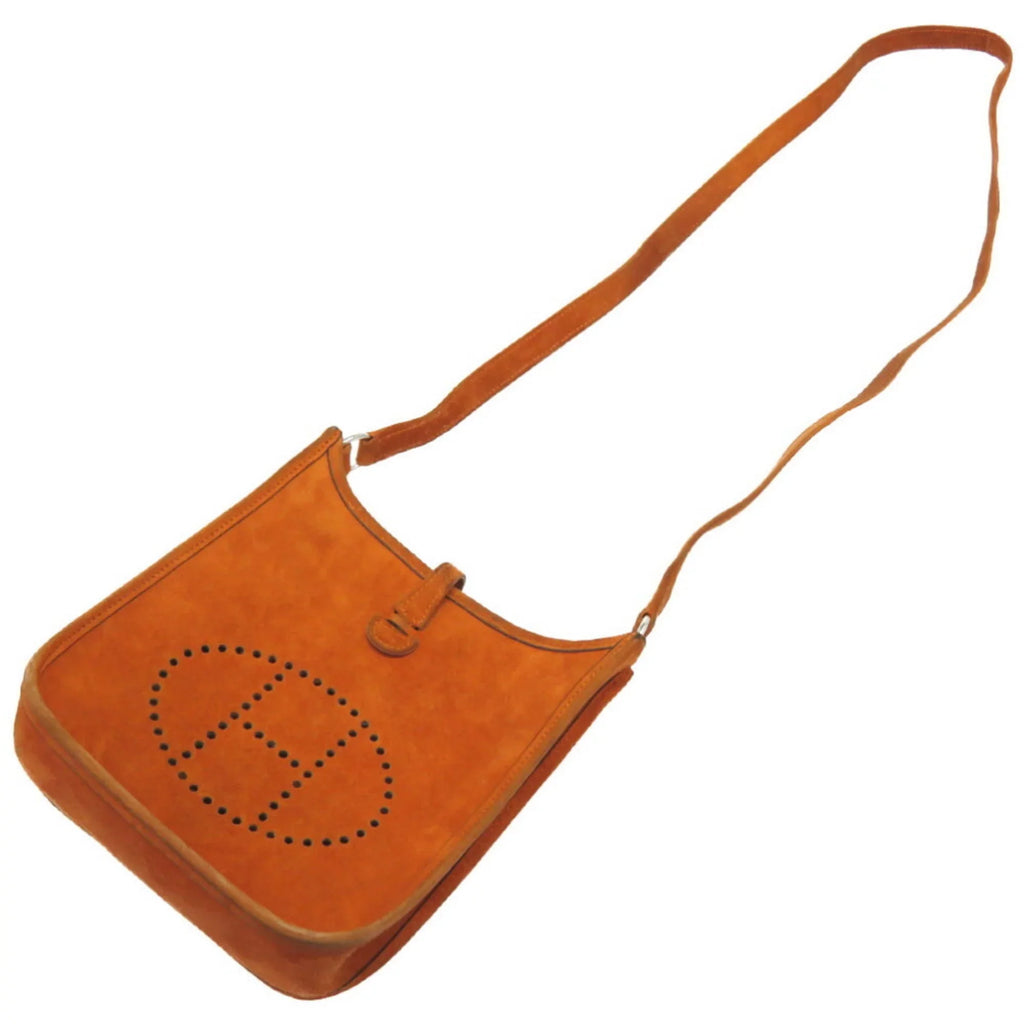 Hermes Bag Orange (Fair) H Pre-Owned TPM 0069HERMES Shoulder Engraved ¡õ Evelyn Dobris