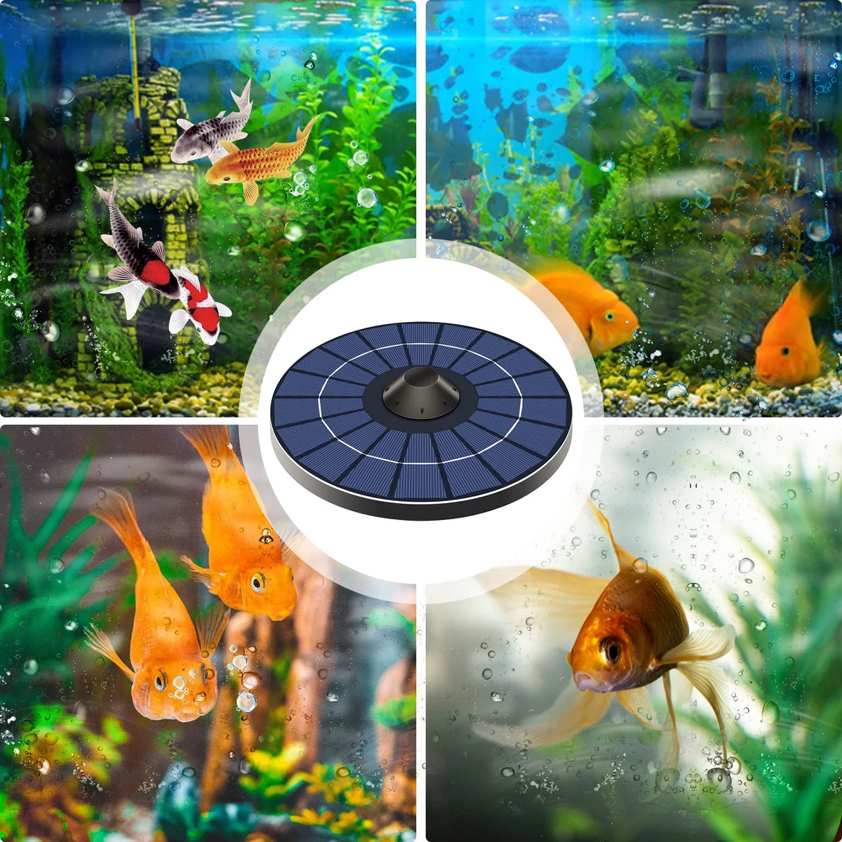Birdbath Air Fountain Aerator Pond and Circulation Bubble for Stone Pond Pump With Small Arealer Solar Hose Aerator Pond FishOxygenator