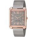 and silver-tone bracelet west mesh watch women's gold-tone rose nine