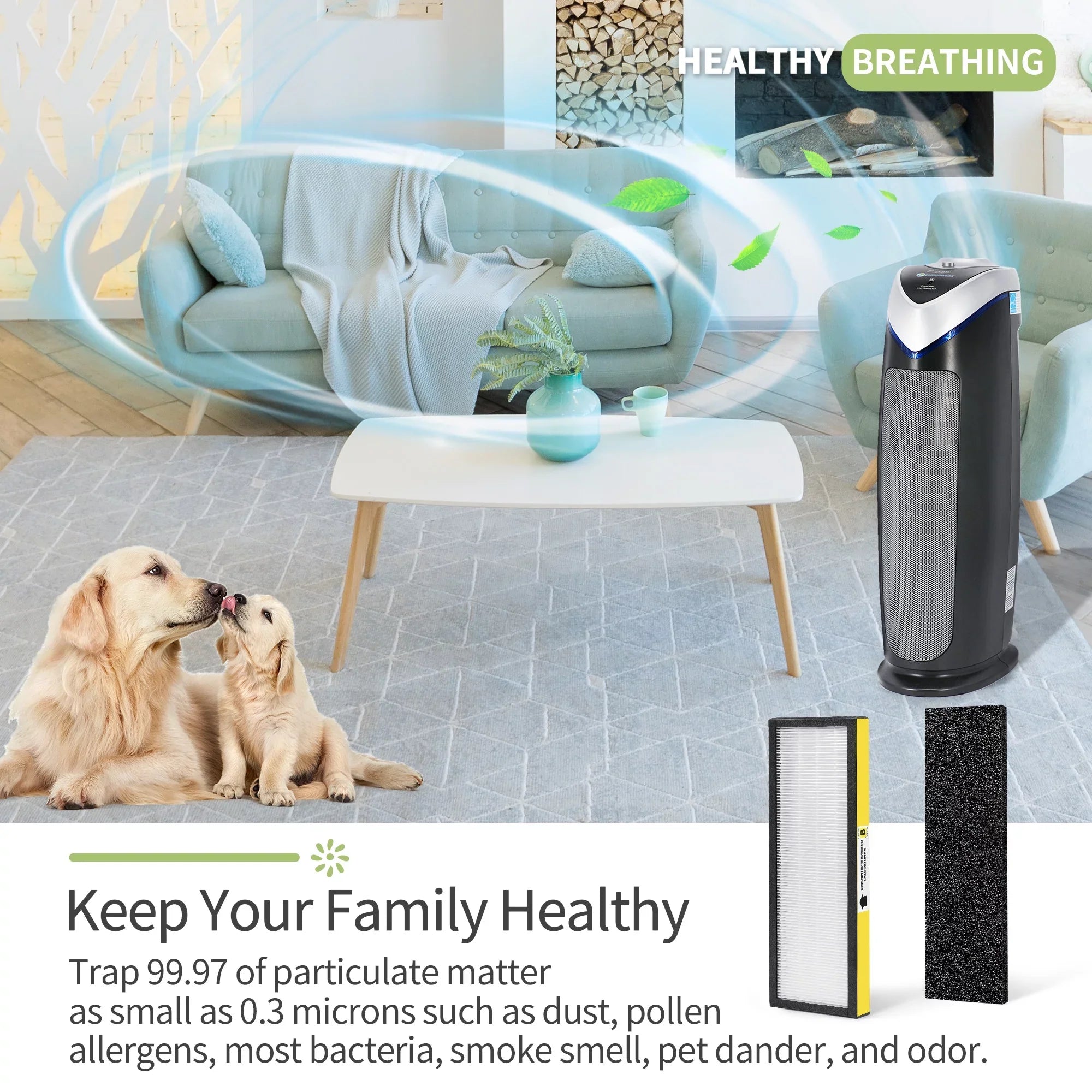 Guardian Models 6*Pre-Filters B DAJDAH | AC4900CA Purifier Replacement AC4820 + Germ 4*HEPA Replacement FLT4825 HEPA for AC4825E Filter Air Filter