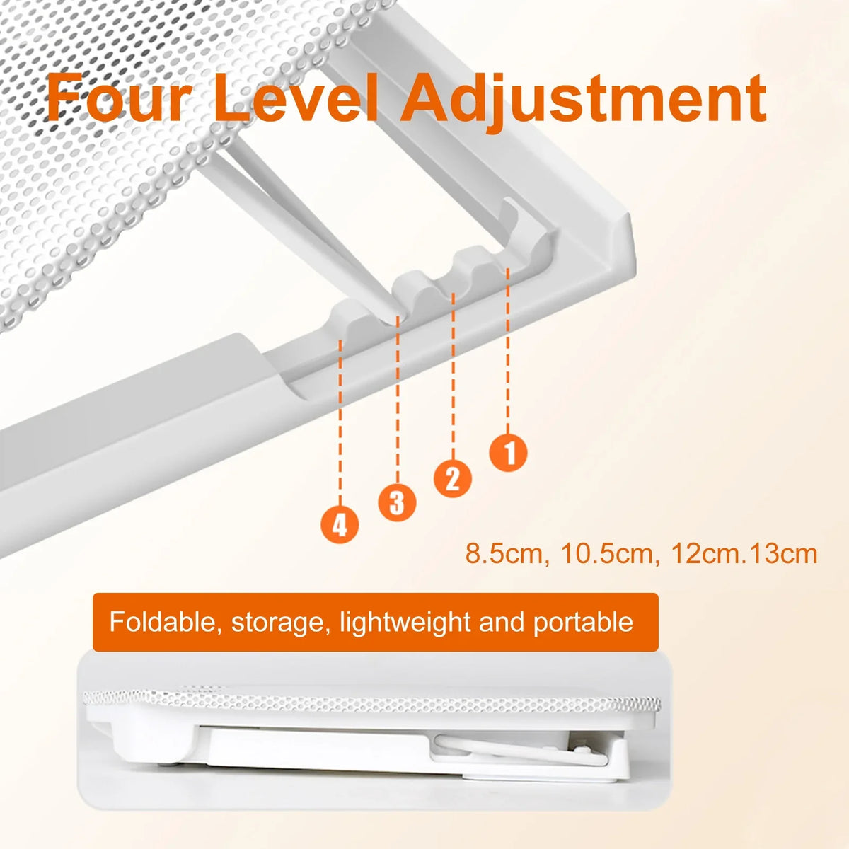 with and USB Fan Cooling 10-15.6 Strength 2 Inch Laptop Ports Adjustable Fan, Htovila