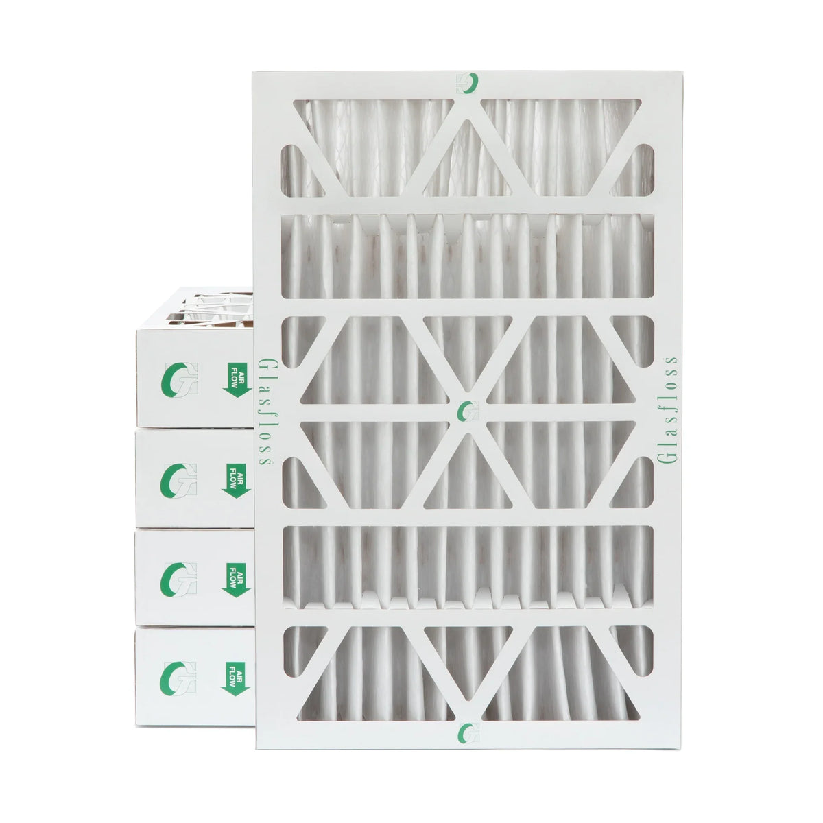by Pleated x Filters Size: 23-3/8 11-3/8 3-3/4 10 MERV ( HVAC Exact ) 5 Air Quantity x 12x24x4 Glasfloss.