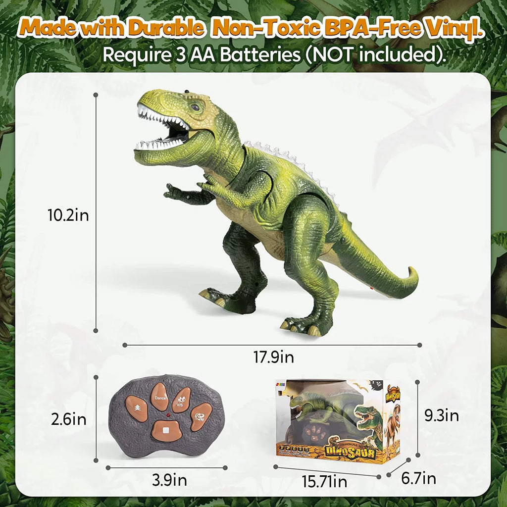 Rex with Boys Boys,Big saur Toy,Electronic Gift dinosaur Roaring saur for dinosaur Toy,Birthday Kids Girls,Green Dancing Toy Kids Robot and Light T Walking Steam Toy dinosaur Sound, for and JOYIN