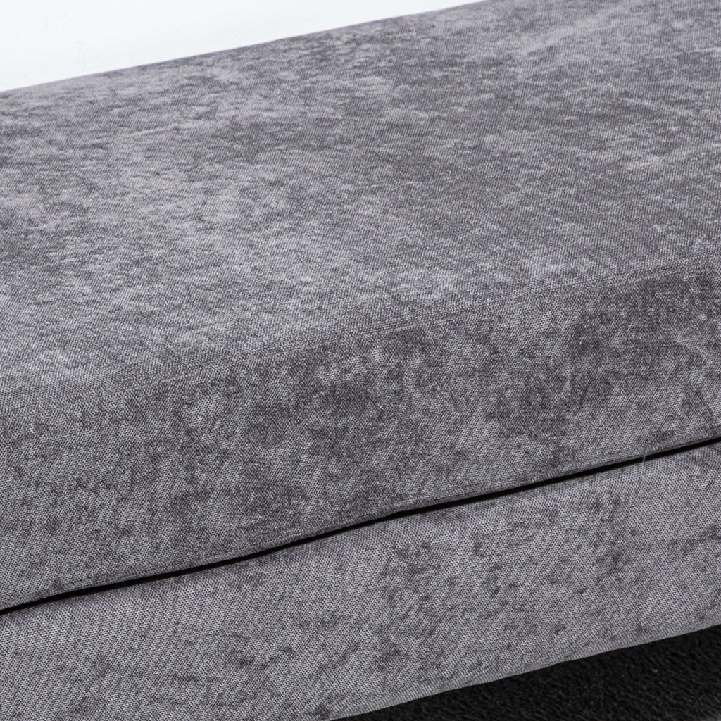 with 48" Dark Steel Bench Gray of End HOMCOM Bed Legs,
