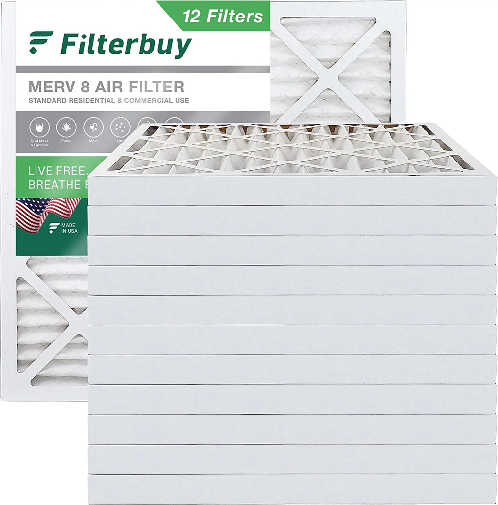 MERV Filters 15x15x2 8 Furnace AC HVAC (12-Pack) Air Pleated Filterbuy