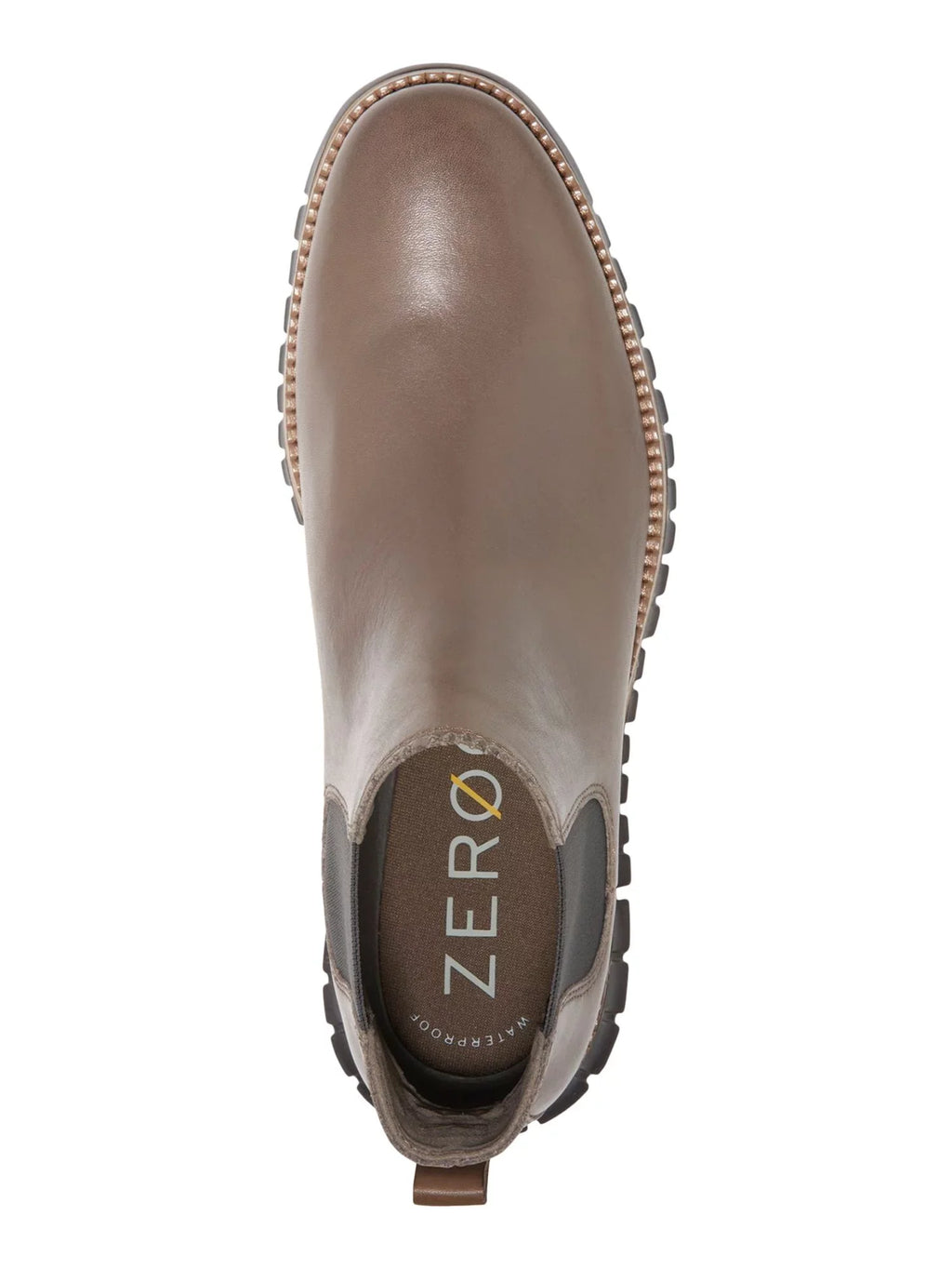 Mens COLE Brown Zerogrand Round M 7 Waterproof HAAN Comfort Chelsea Wedge Toe