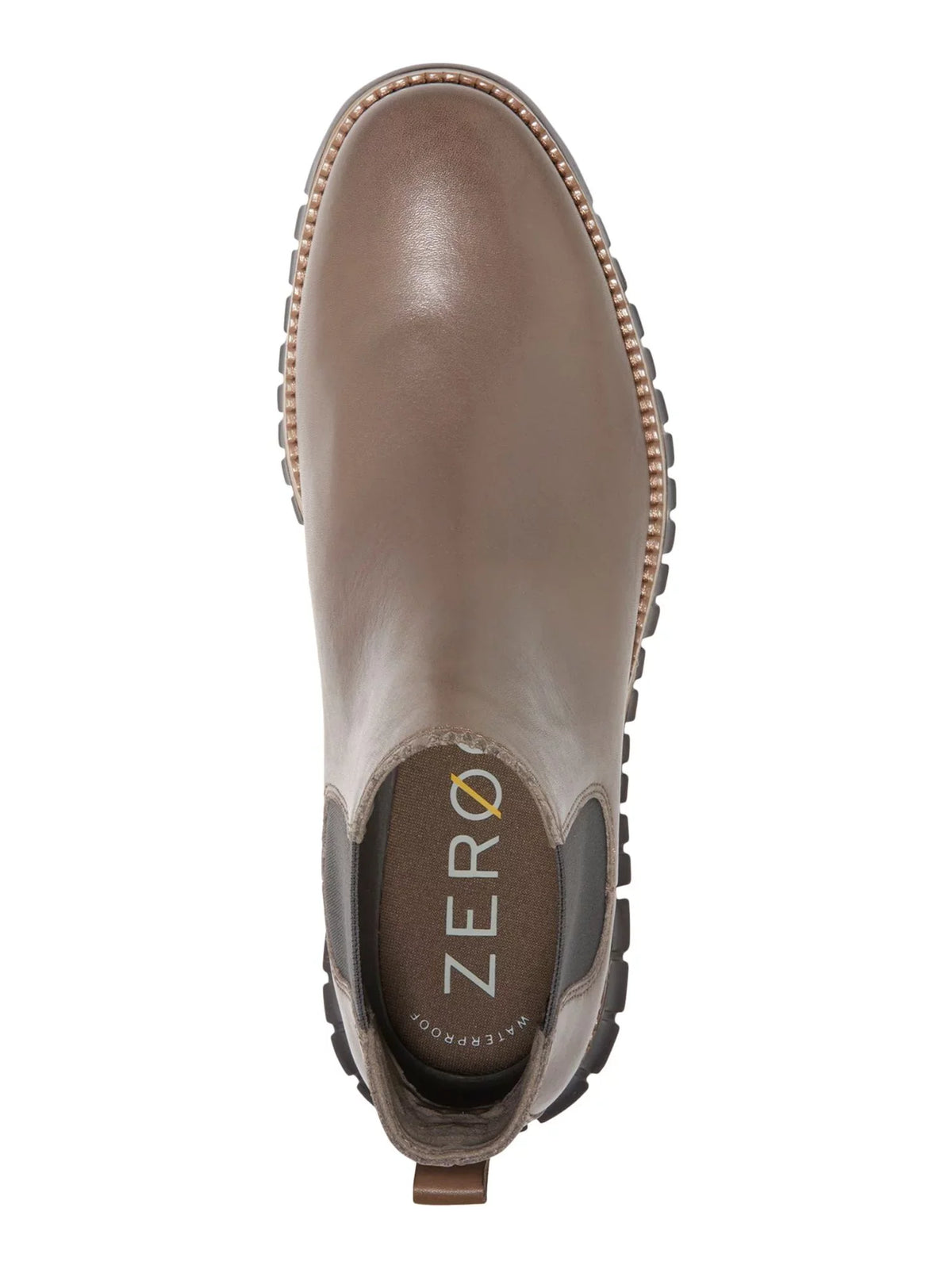 Mens COLE Brown Zerogrand Round M 7 Waterproof HAAN Comfort Chelsea Wedge Toe
