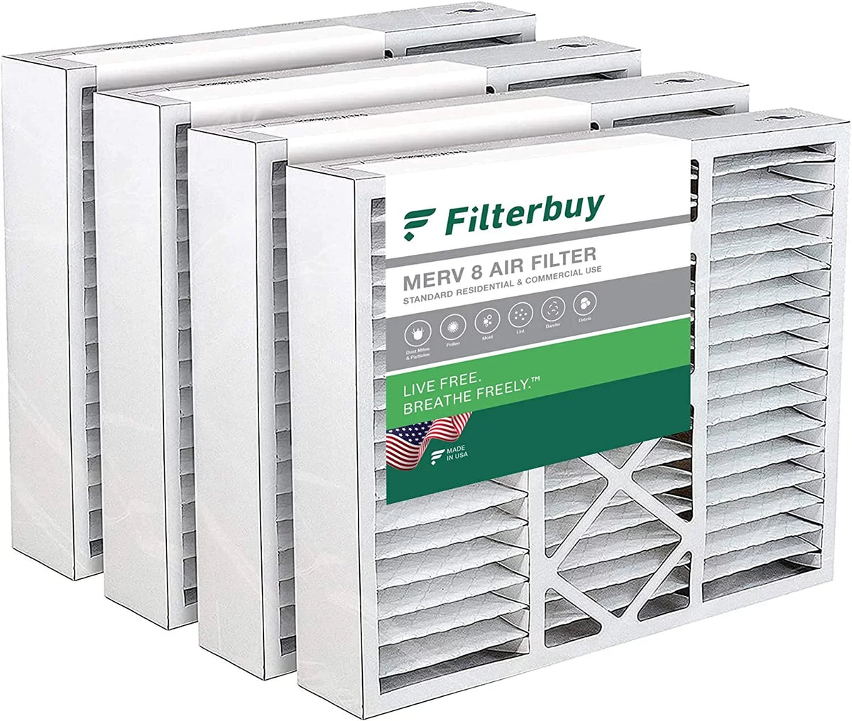 for 8 Honeywell HVAC Filterbuy 16x20x5 Pleated Filters AC MERV (4-Pack) Furnace Air FC100A1003