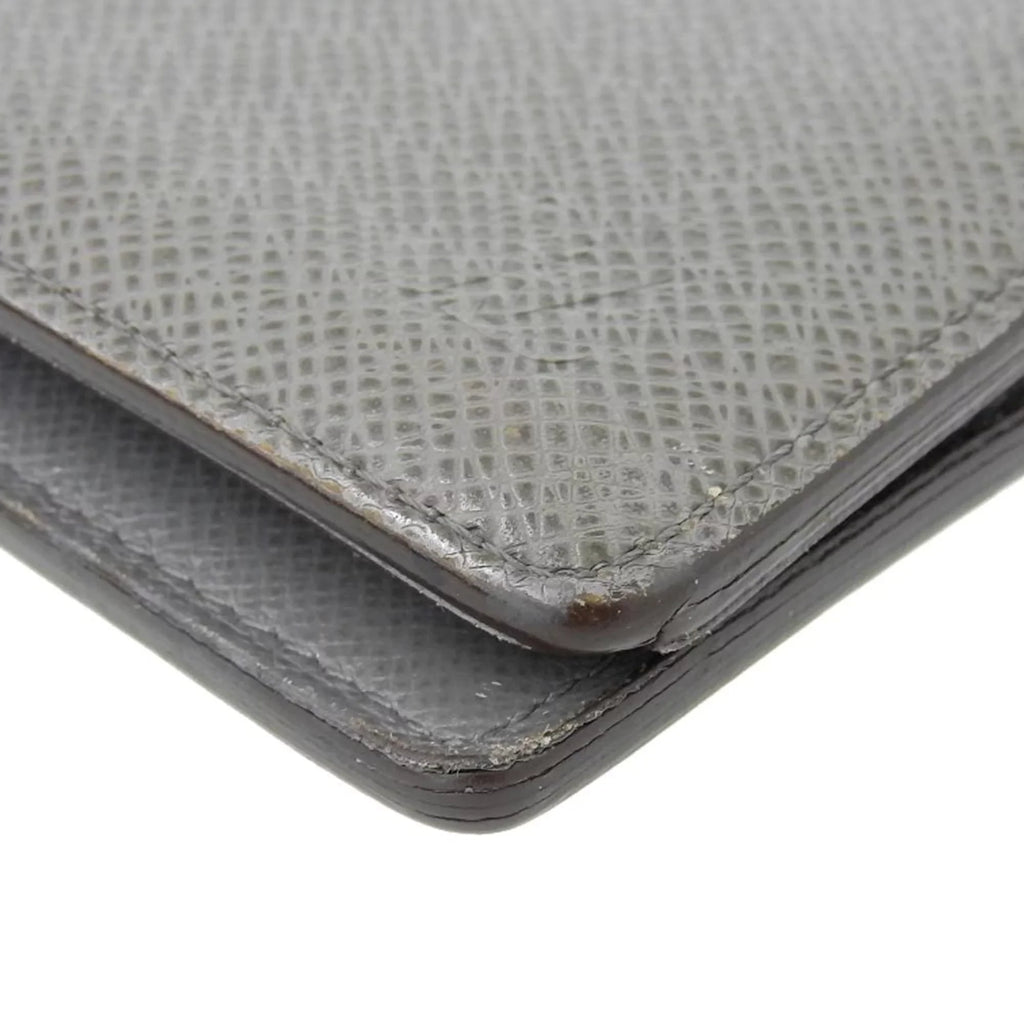 LOUIS VUITTON Long Pre-Owned Brother (Good) Vuitton M32653 Bifold Portefeuille Louis Wallet Glacier Taiga