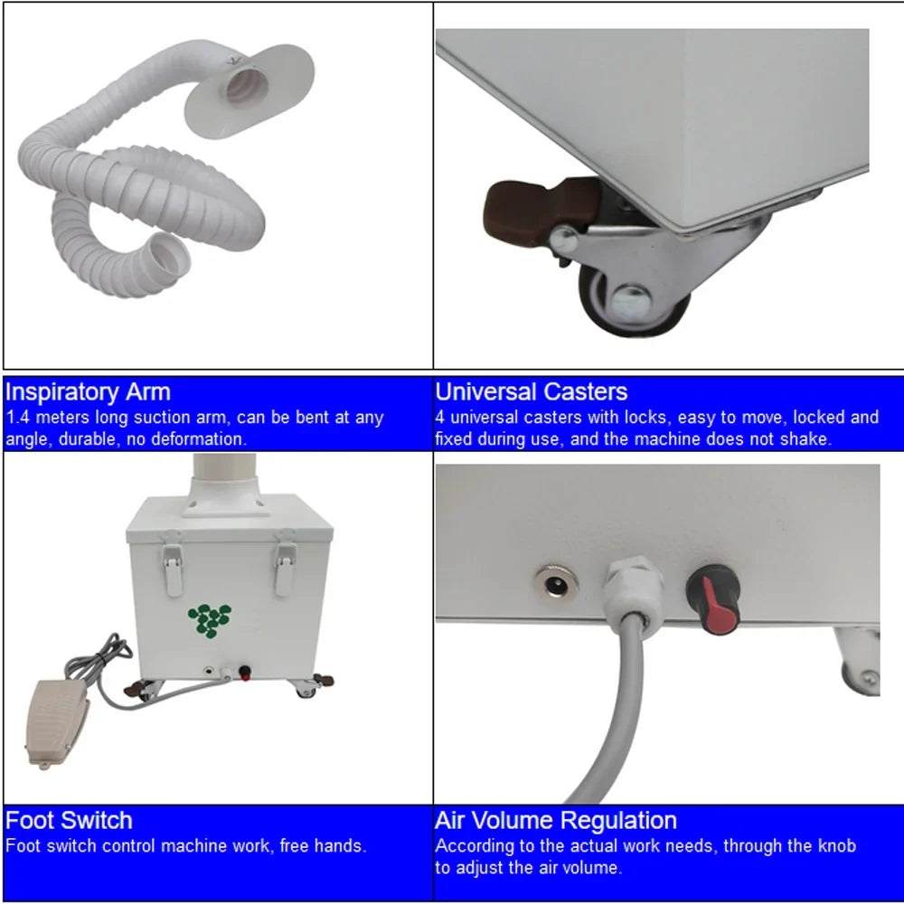 Extractor Welding Dry 12V Welding Switch Fume with Smoke Smoke Purifier Foot Purifier Portable