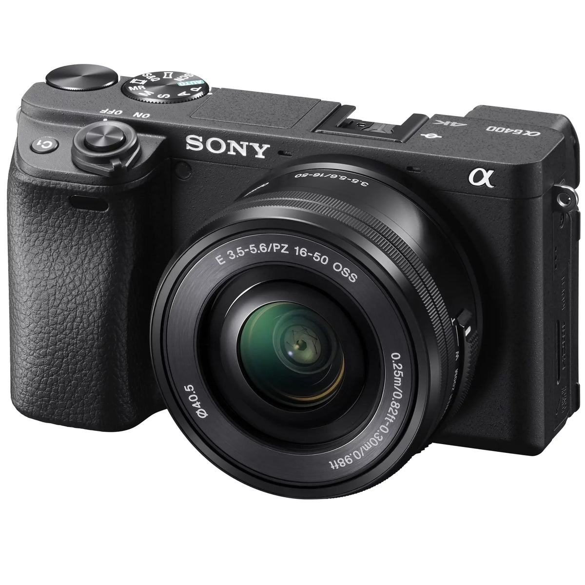 Editing Lens Camera Filter OSS with 0.43x Kit Telephoto + a6400 and Wide Sony f/3.5-5.6 Deco (Black) Gear ILCE-6400L/B 2.2X Lens 4K Bundle Power Set Case & 16-50mm Battery Angle Extra Mirrorless