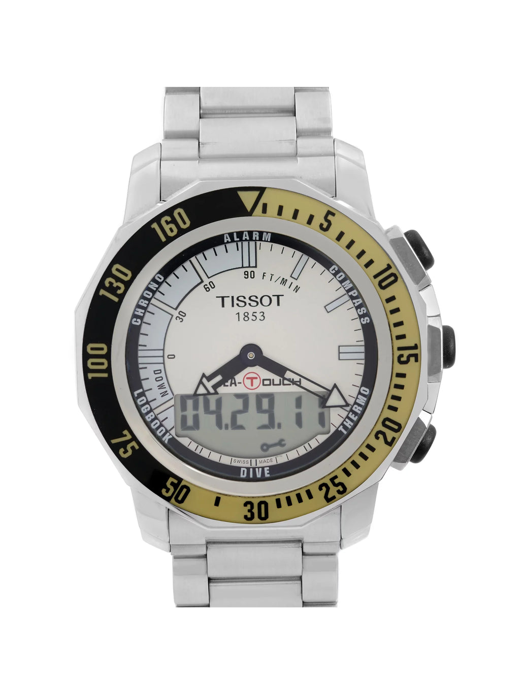 Watch Dial T026.420.11.031.01 Quartz Silver Mens Steel Tissot Pre-Owned Sea-Touch