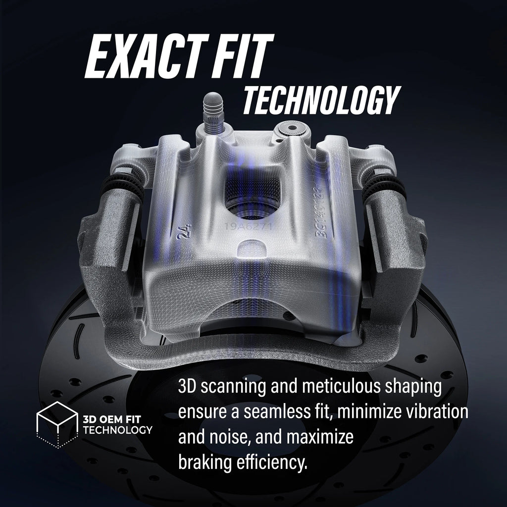 Navigator Rotors Expedition Rear Auto Pads 2010-2017 And Kit Disc KCG-100916P Lincoln Semi-Metallic Front For Caliper Transit Coated Brake (10Pc) Ford