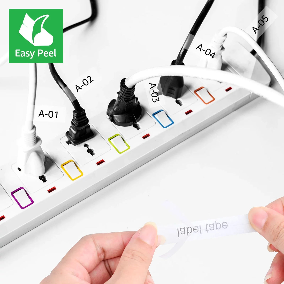 Compatible Tape ID TZe-131 Flexible TZe-FX131 for TZe P-touch 10PK on Cable TZ-131 TZ 8m 12mm x Brother Black Clear TZ-FX131 Label GREENCYCLE Wire