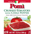 (Pack Tomatoes Chili Crushed - with Pepper 12) 13.8oz of Pom¨¬