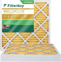 25x25x1 MERV (4-Pack) HVAC Filters Filterbuy Furnace Air 11 Pleated AC