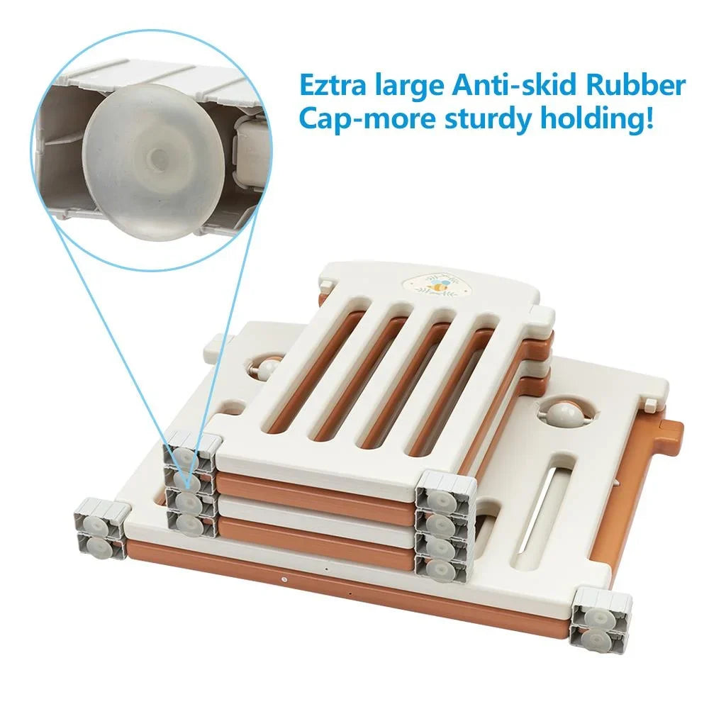 Baby Safety Fence Yard Outdoor,Yellow Indoor Playpen 14 Play UBesGoo Panel