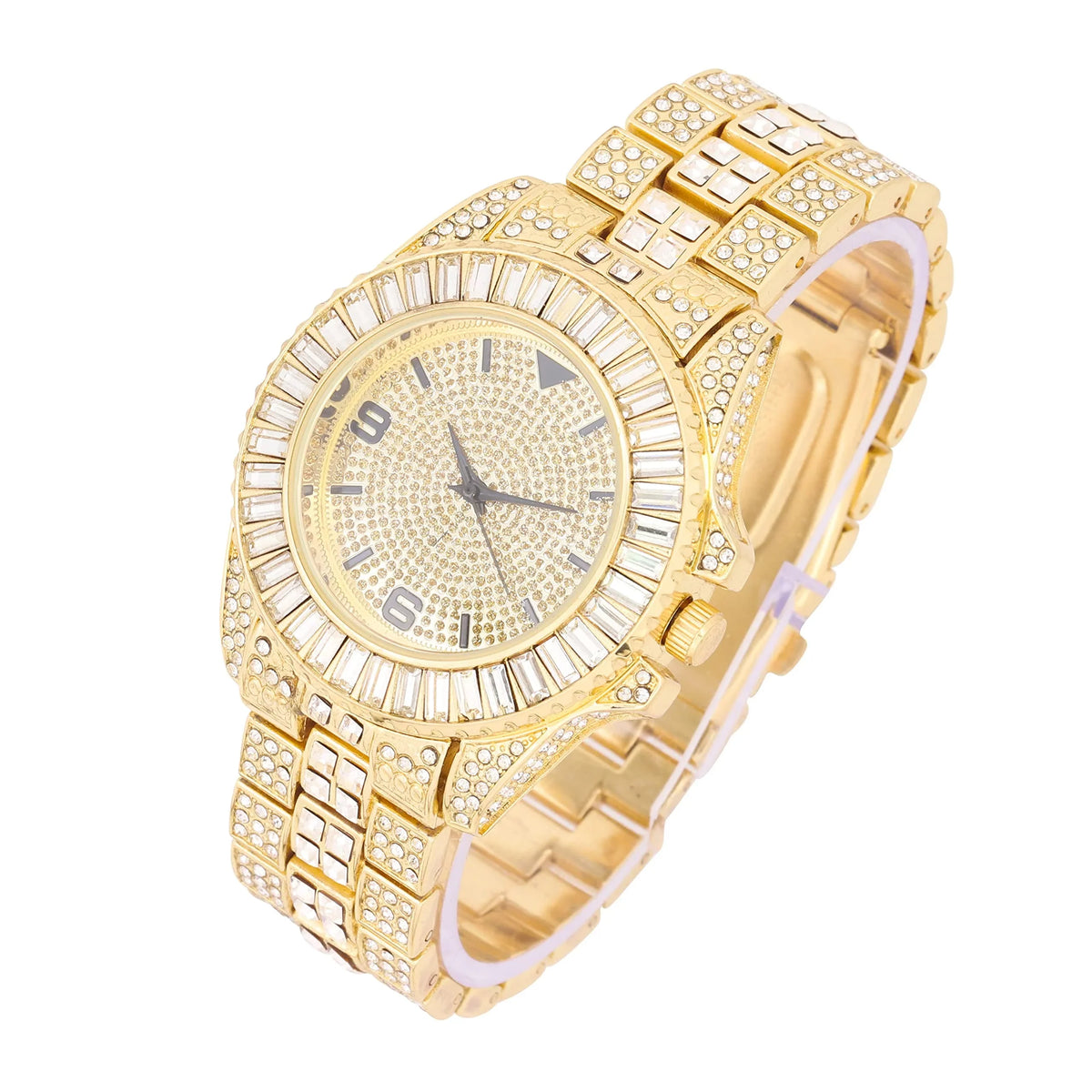Queen Gold) Set ST10327ML Watch and King Hers for on Point His/Hers Hip - Couple Matching (ST10372Gold - His and Hop Perfect Bling'ed Today's Power Out