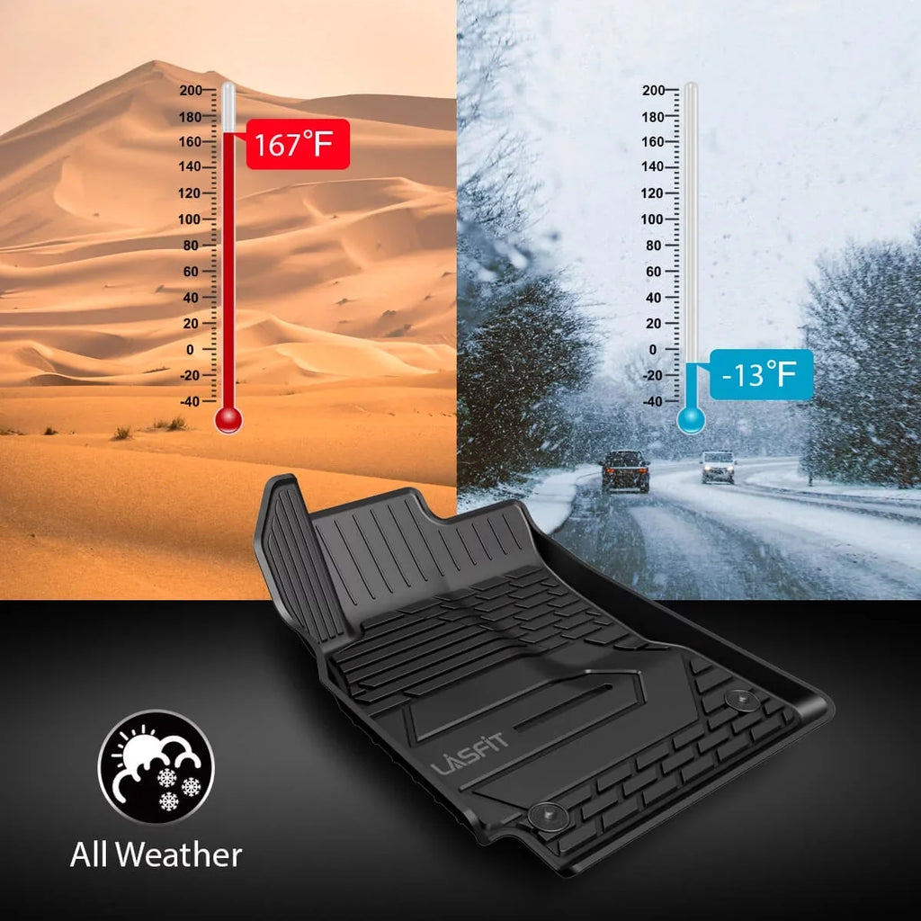 (NOT Row, & Seating Black WK Grand Cherokee 2022, Fit Jeep Weather Car 2016-2021 Bench 2nd Liners and Lasfit only, 1st Set, Floor Mats Grand Vehicle Jeep TPE ) Cherokee Floor All Cherokee for Jeep