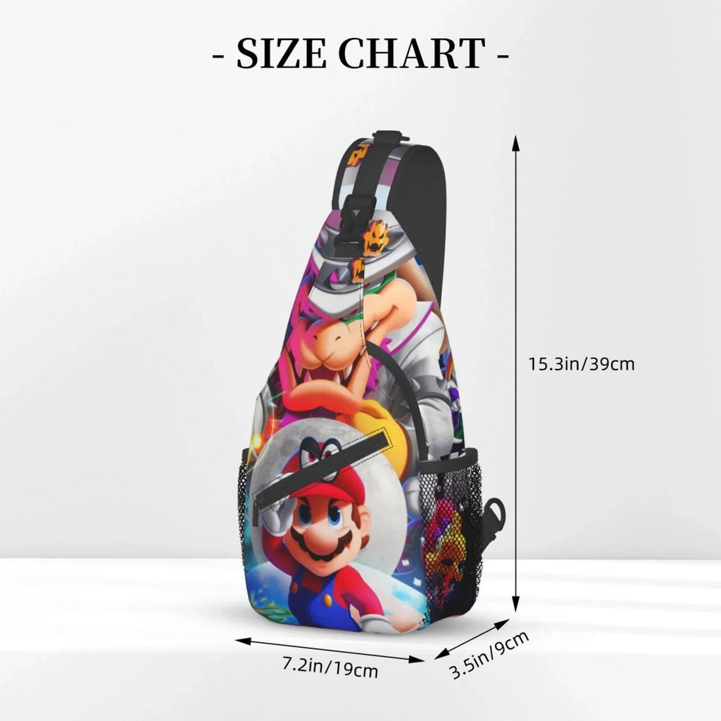 Sling Bag Mario Crossbody Chest Bags Odyssey Daypack Travel Unisex For Hiking Gifts Shoulder Women Backpack Men Super