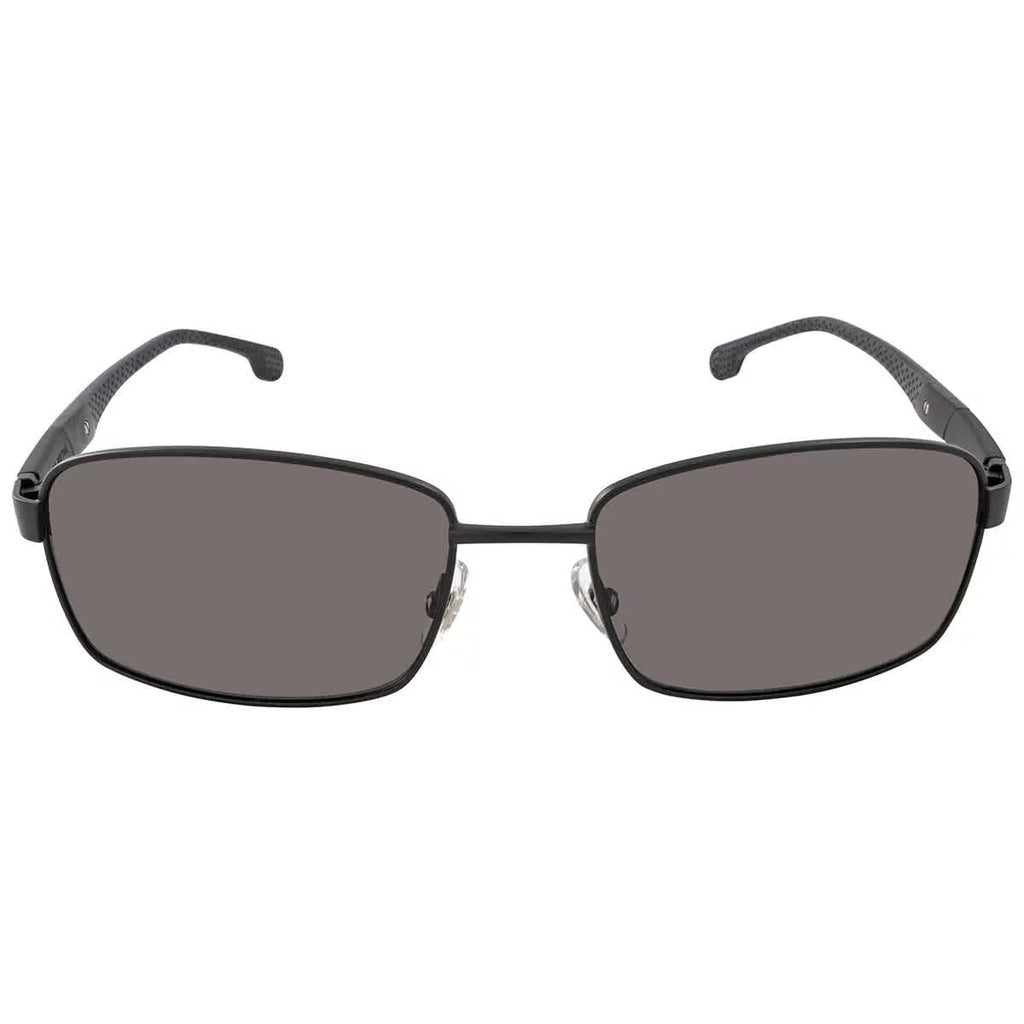 Sunglasses, Gray, Rectangular Carrera 8037/S 18mm 58mm, Black/Polarized Men's
