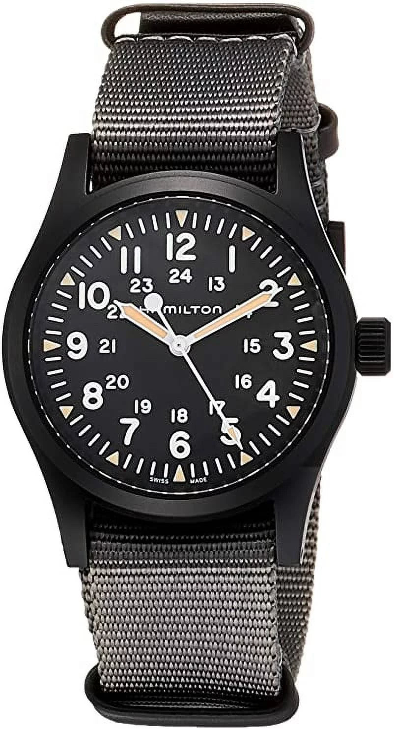 38mm Watch Khaki Steel H69409930 Men's Field Gray Stainless Hamilton