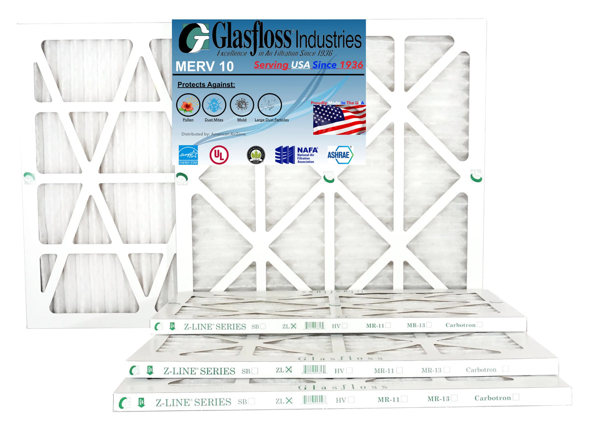 x -Qty:4 Air Glasfloss Made MERV Filter 24x36x1 (Actual 35.5x7/8 Furnace 10 - in Size: - inch) USA 23.5 -