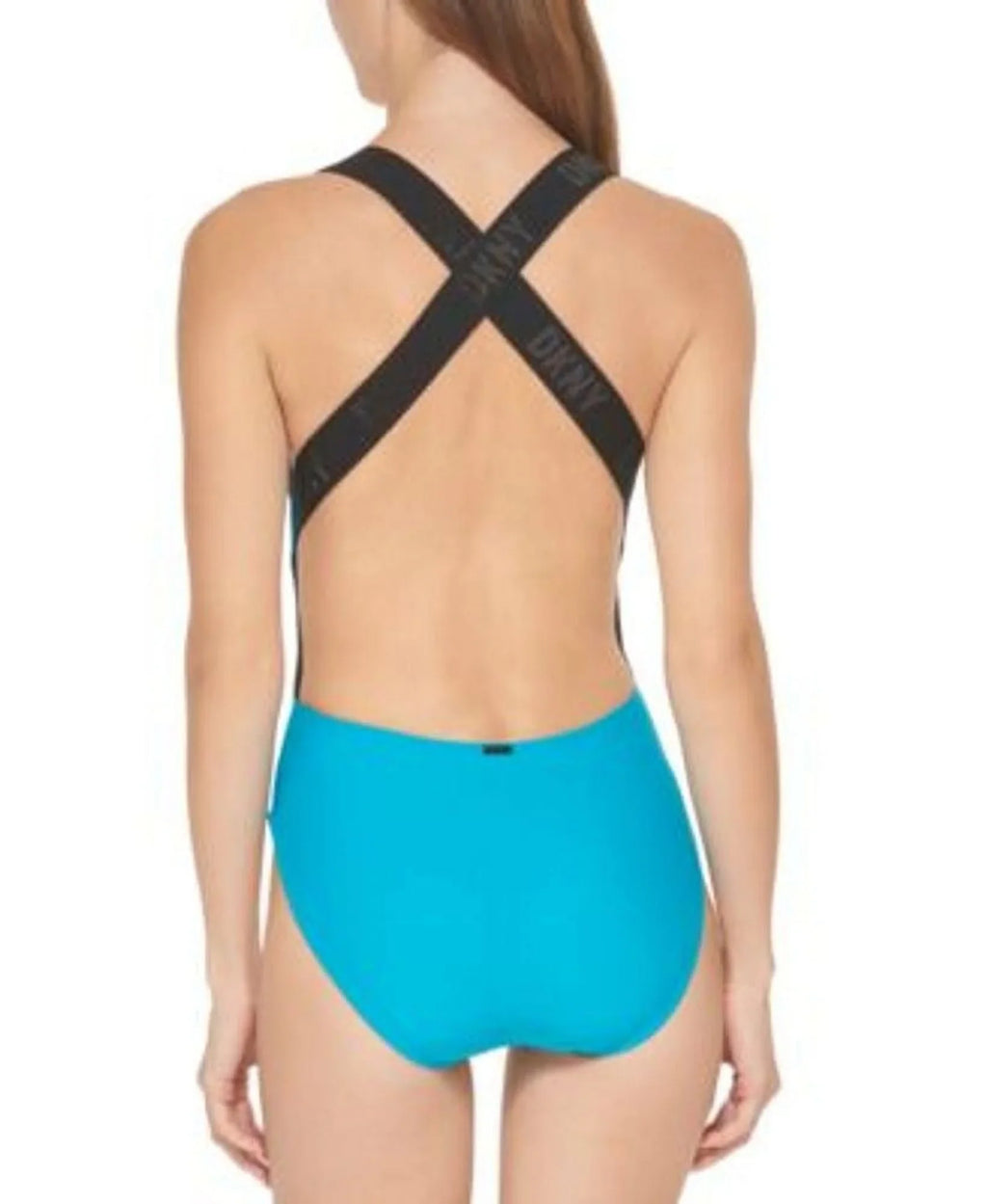 DKNY Swimsuit, Logo X-Small US Cross-Back One-Piece TROPICAL