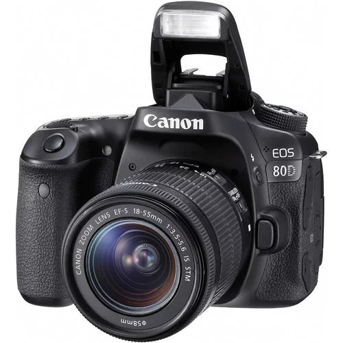 Kit 80D Lens Canon + DSLR EOS with Essentials Expo 18-55mm Camera 64GB