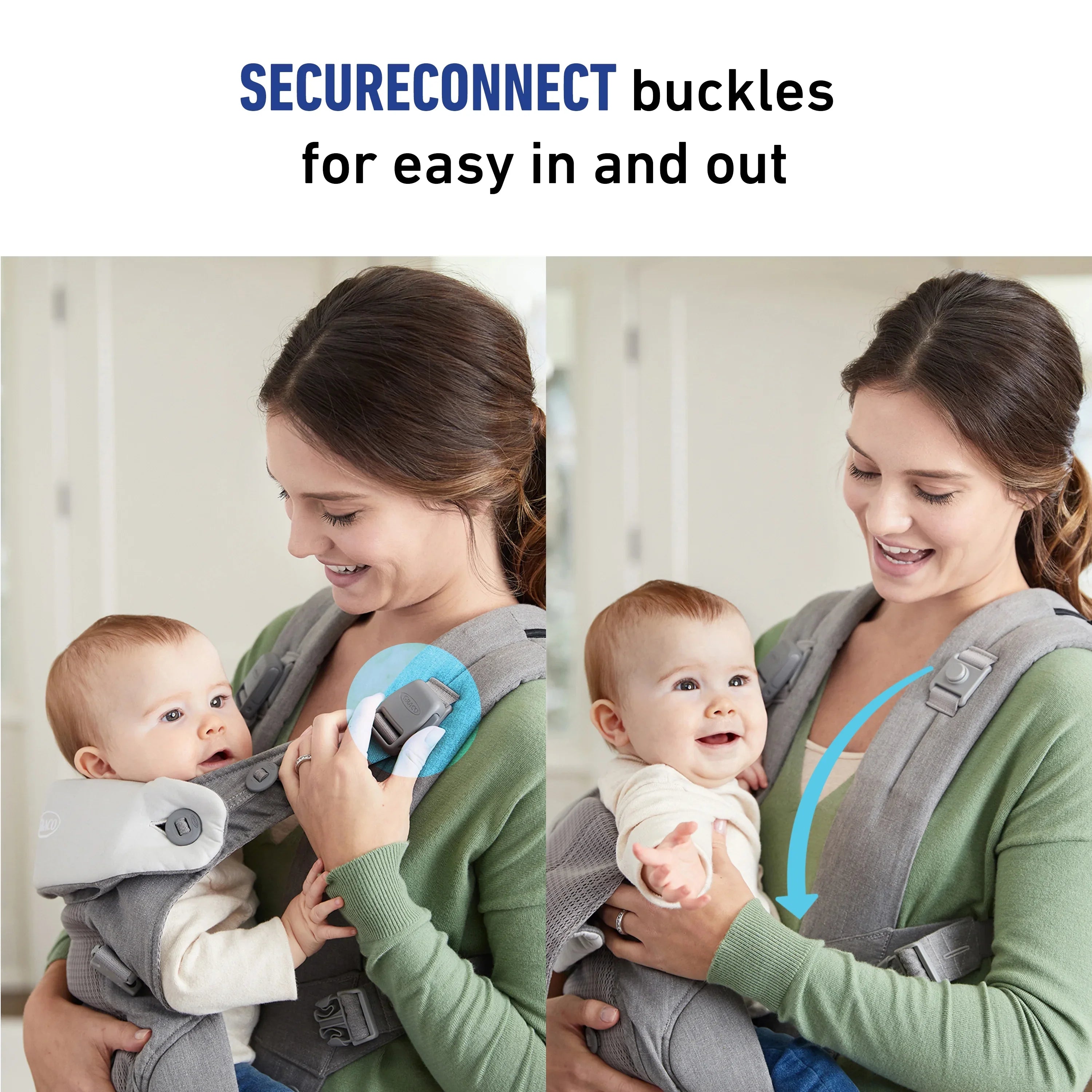 Carrier, Cradle Mineral 4-in-1 Graco Baby Gray Me