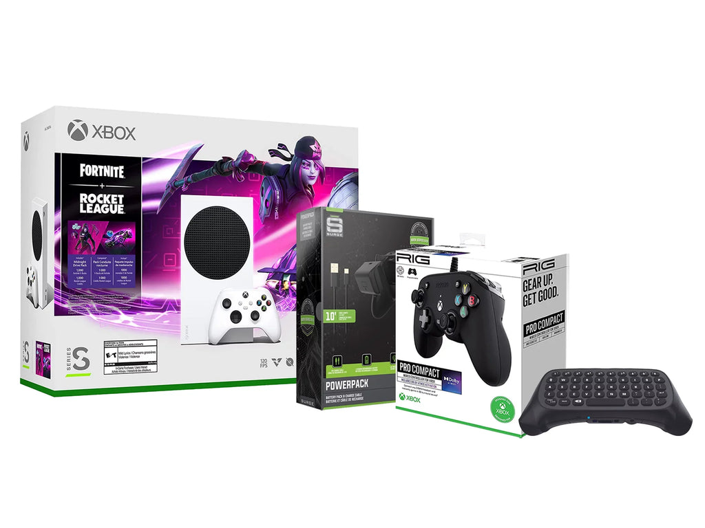Series Controller, Cable/Battery PRO Console Fortnite Black and Xbox Microsoft League?with Charge Keypad Wireless Compact S Controller Rocket