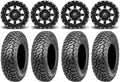 XT Tires RZR Maverick Polaris Black / Fuel PRO 1000 15" XP XP / RAZR Ranger 33" Wheels 900/1000 XP