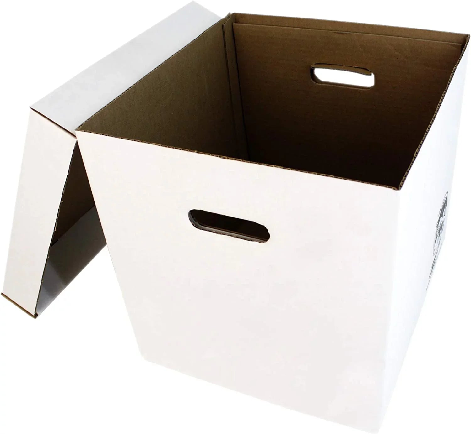 with Record - Records - - to Set or Vinyl of Discs Laser up Storage 10 Sturdy 90 Removable Cardboard 12" Lid #12BC13 Holds Box Boxes