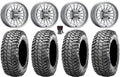 15" MetalFX Gm Contrast Delta / 1000 Can-Am / Tires 29" Pioneer Talon Cut Wheels Maverick Honda Liberty X3