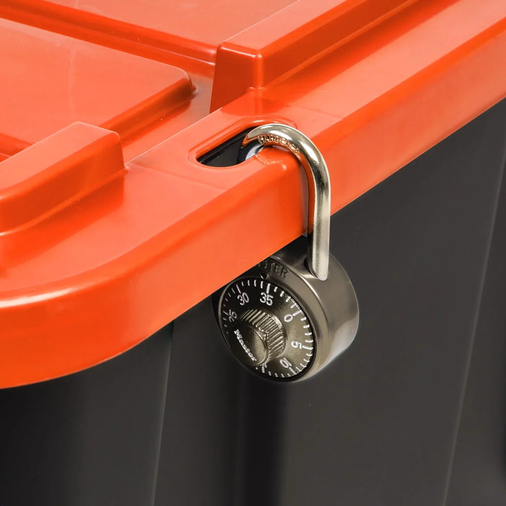 Pack Heavy Orange Utility Tote, Black 108qt/27gal IRIS Tough with Duty Lid 3 USA