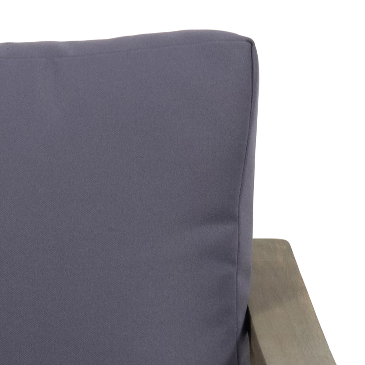 Dark Studio GDF Cushions, Acacia 4 Gray Wood Set Johnlucas and Seater with Gray Outdoor Chat