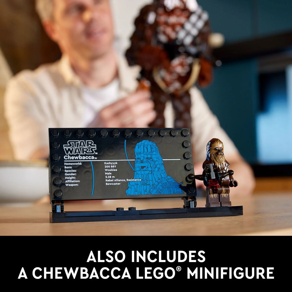 Adults, Teens, Wars Wars for Build Original Collectible, Chewbacca Fan Wars LEGO Trilogy Buildable for and Star Fan, Collectibles Star Fun 4th Star Gift any May or the Display Chewbacca, 75371