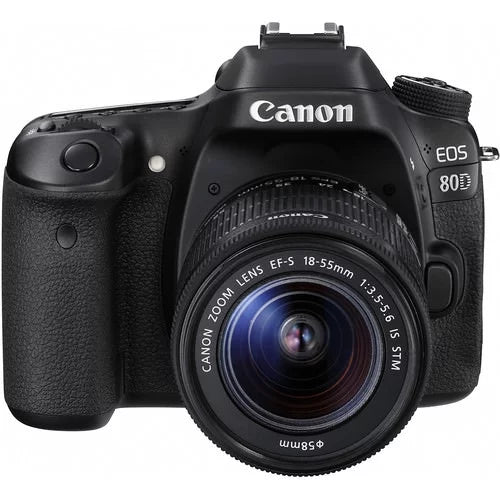 Kit 80D Lens Canon + DSLR EOS with Essentials Expo 18-55mm Camera 64GB