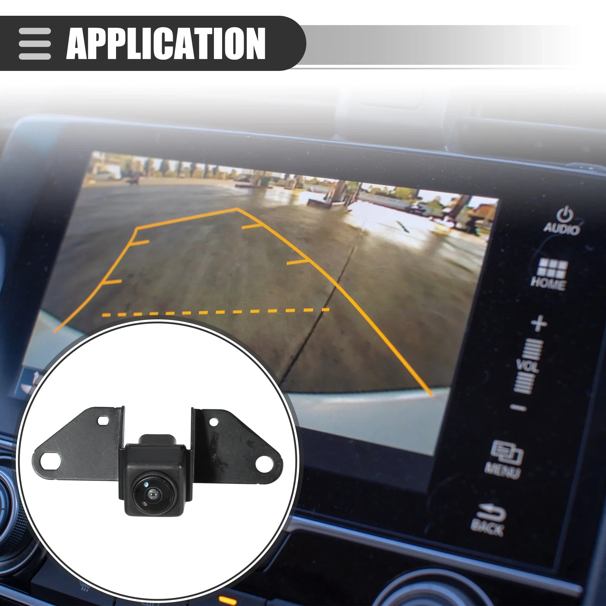 View Bargains Front Sport Nissan Plastic Camera Parking 2017-2019 No.284F1-4EA0A Unique Rogue for Black Metal