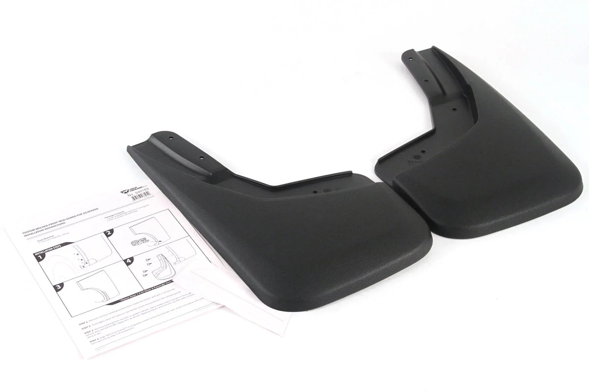 2500 Flaps 2014-2018 22894857 Silverado Sierra, Front Silverado GMC Splash 2 (Not Only Only) Auto Chevy Chevy Set 3500 Piece Pair 1500 Molded Red 2015-2018 Custom & Mud Set Hound Fit