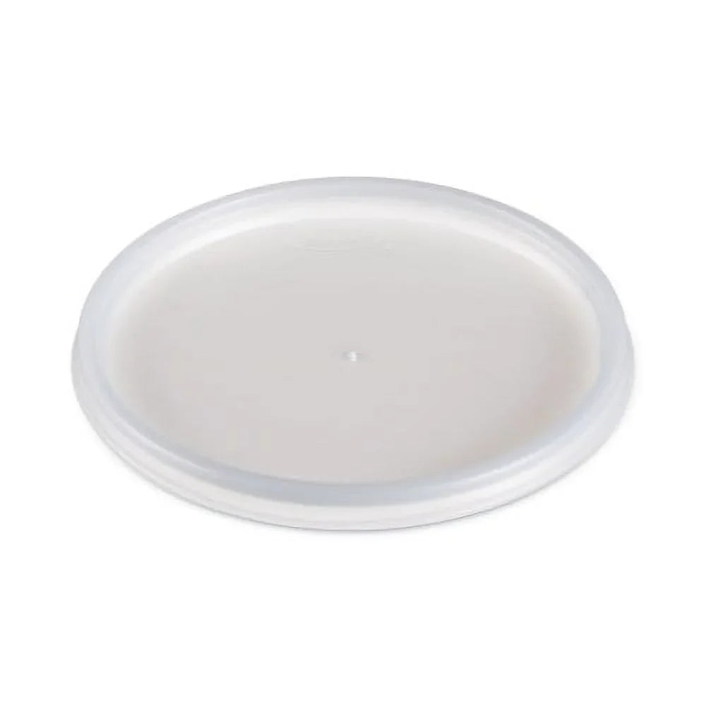 Plastic Vented, Foam and Bowls Lids Translucent, Containers, Flat, Fits Cups, Dart 10 for Packs/Carton 6-32 oz, 100/Pack,