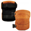 Ergodyne Knee - Soft Leather Wide Pads ProFlex? Brown 230LTR Cap,