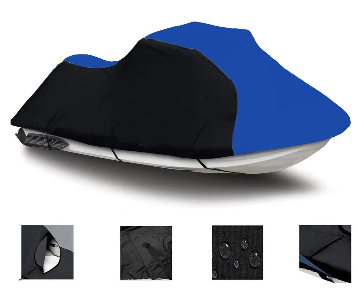 12F STX BLUE JetSki 2004 Compatible for Deluxe Cover 2007 HEAVY-DUTY KAWASAKI BLACK Jet / Cover PWC 2006 2008 Cover 2003 Ski 2005