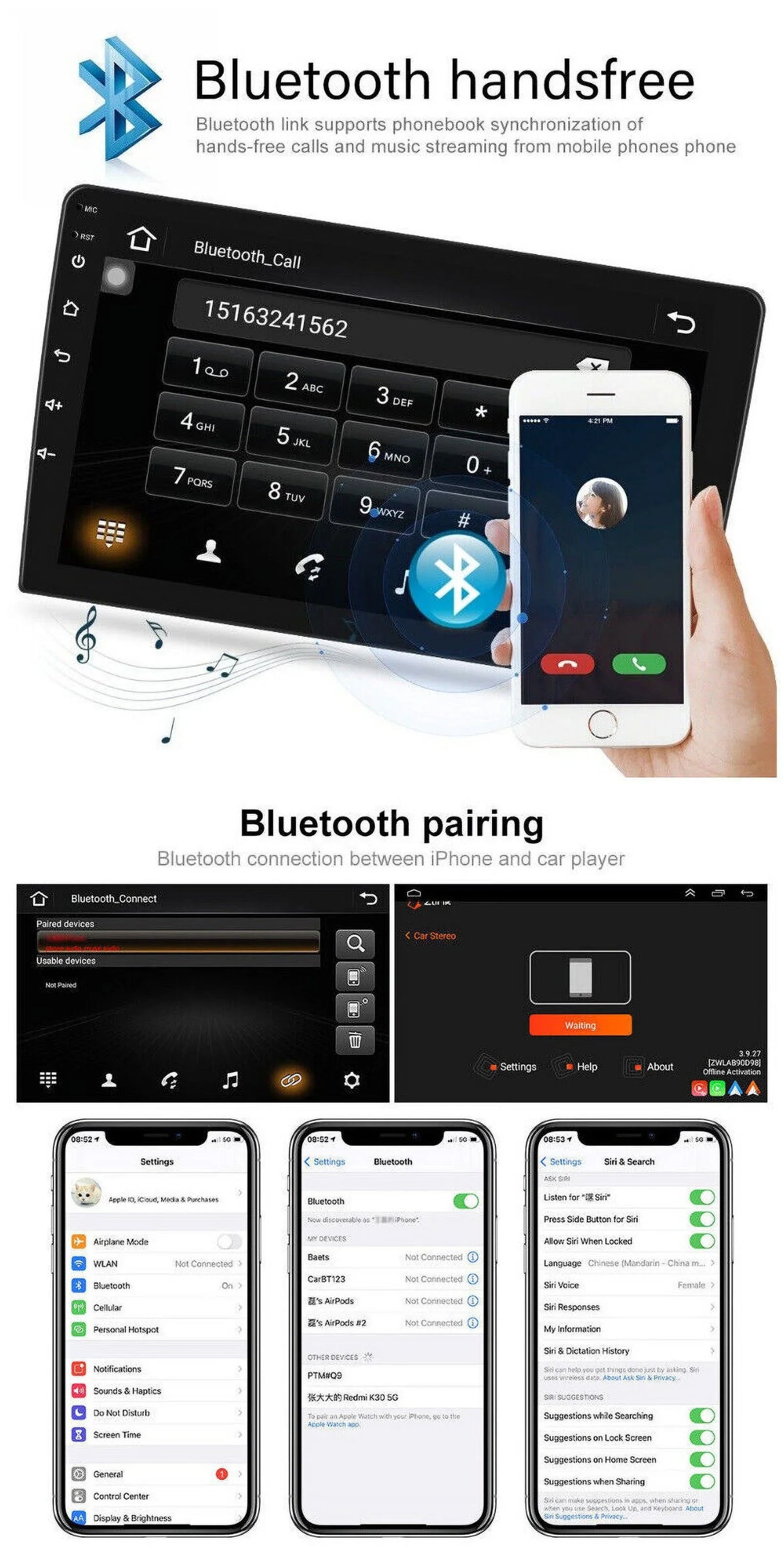 Stereo CarPlay 2+32GB 12.0 IPS WiFi 9" 2004-2015 GPS For Car Android Player 6 1280*720 Mazda Navi Radio