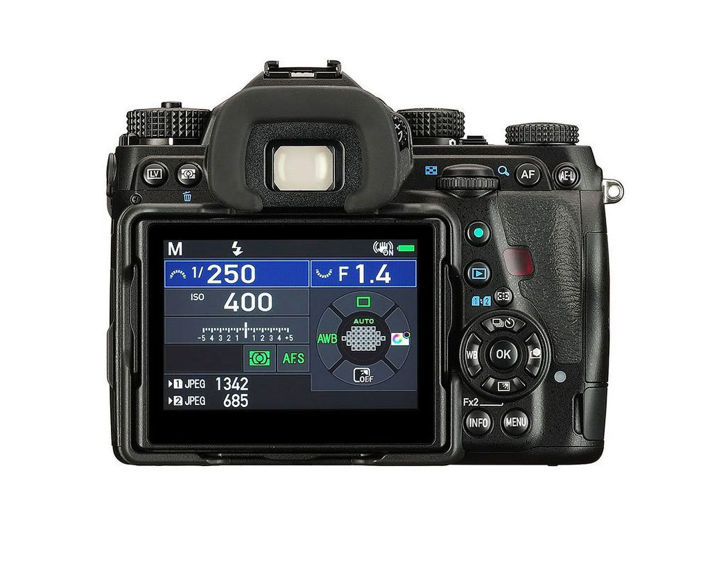Black Restored Body Pentax TFT Only, with DSLR 3.2" K-1 Weather Mark Resistant Refurbished 36MP LCD, II