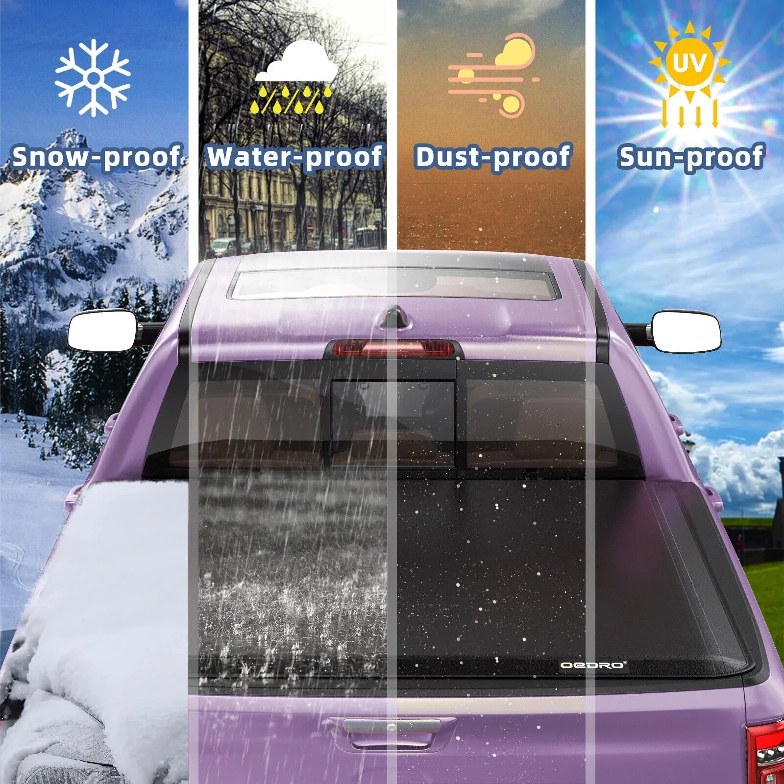 Gladiator for Ledkingdomus Bed Truck JT Cover Top Tri-fold 2020-2023 Soft Jeep Feet Tonneau 5 on