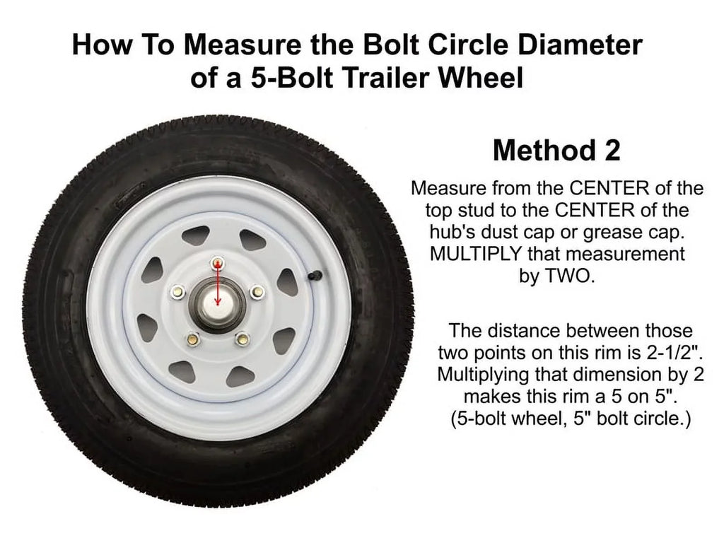 4-1/2 Spindles Trailer On (2) Assemblies 1-1/16 Inch 5-Bolt Bearings Inch &amp; - Includes Hub Straight of Pair